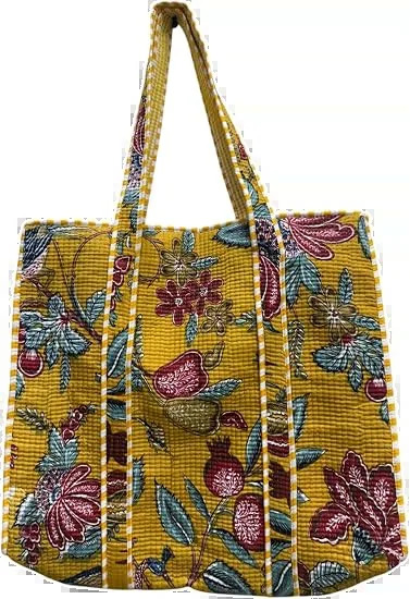 premium edition hand block printed travel pouch, hand block printed cotton by Qrubiss